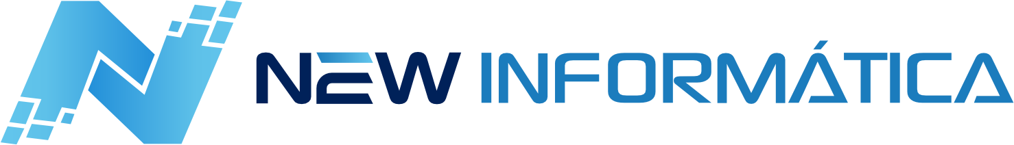 Logo azul da New Informática